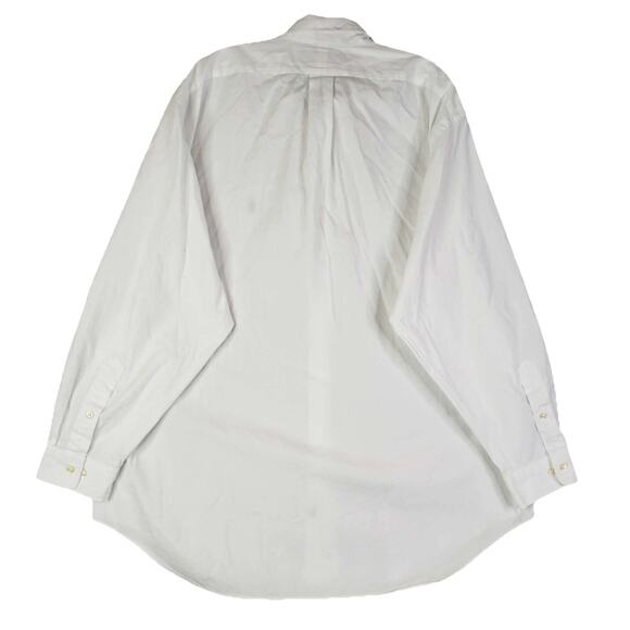 Polo Ralph Lauren Shirt Mens Size 17.5 XXL Solid White Button Down Yarmouth LS - Picture 2 of 8